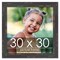 Square Shabby Chic Black Picture Frame - UV Acrylic, Foam Board Backing, Hanging Hardware